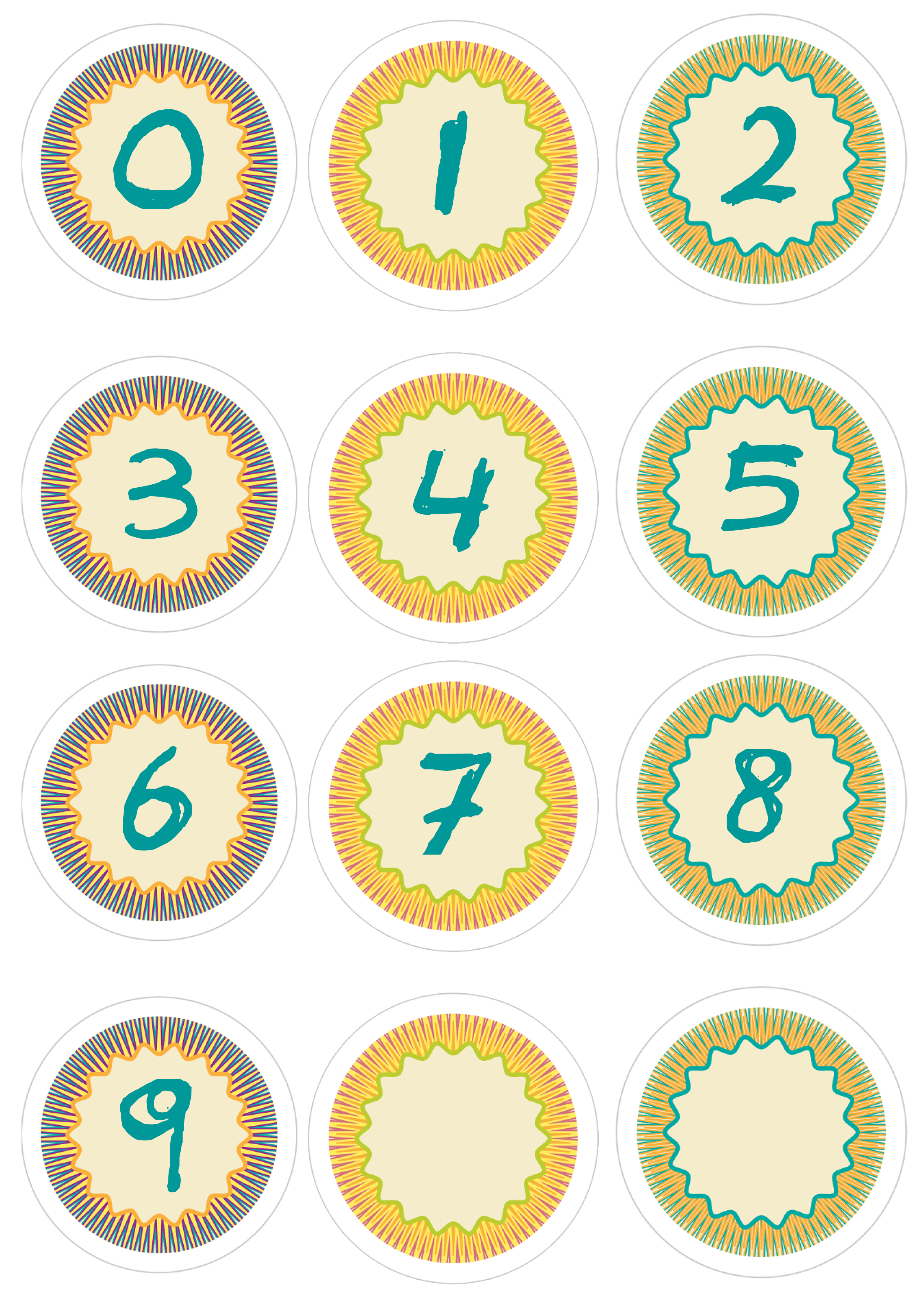 Number cake toppers